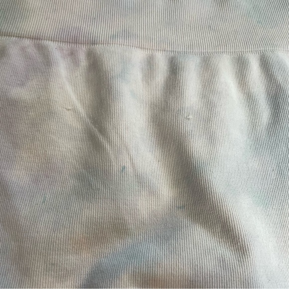 Free People Intimately Light Blue Muted Sky Cloud Pattern High Rise Biker Shorts - Picture 3 of 10